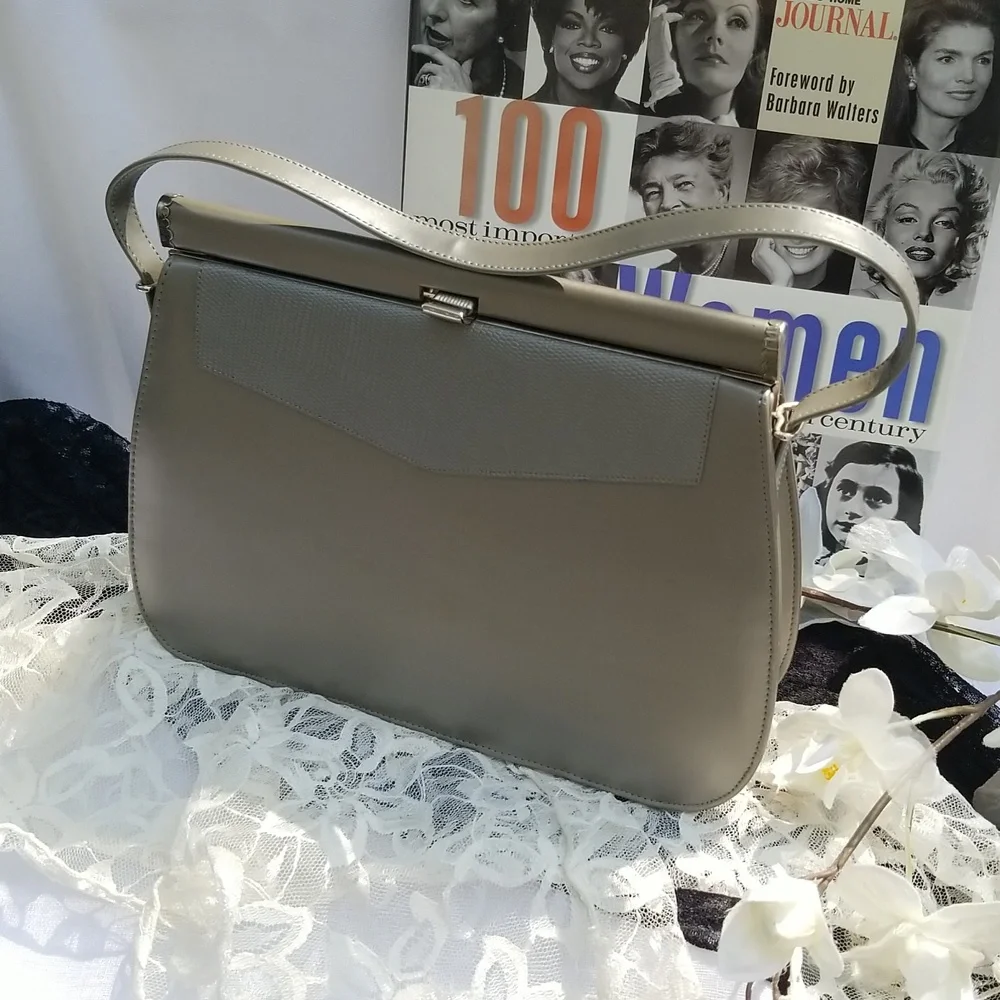 Vintage Silver Gray Purse, $60
